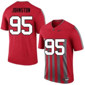 Men's Ohio State Buckeyes #95 Cameron Johnston Throwback Nike NCAA College Football Jersey Special VZL8644LZ